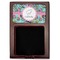 Summer Flowers Red Mahogany Sticky Note Holder - Flat