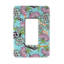 Summer Flowers Rocker Style Light Switch Cover - Single Switch