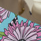 Summer Flowers Large Rope Tote - Close Up View