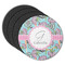 Summer Flowers Round Coaster Rubber Back - Main