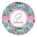 Summer Flowers Round Decal - Large (Personalized)