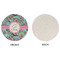 Summer Flowers Round Linen Placemats - APPROVAL (single sided)