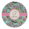 Summer Flowers Round Linen Placemat (Personalized)