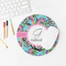 Summer Flowers Round Mousepad - LIFESTYLE 2