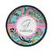 Summer Flowers Iron On Round Patch w/ Name and Initial