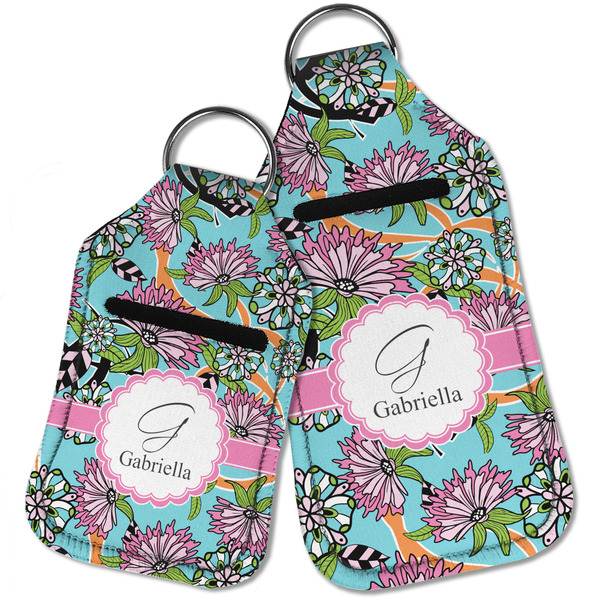 Summer Flowers Sanitizer Holder Keychain - Parent Main