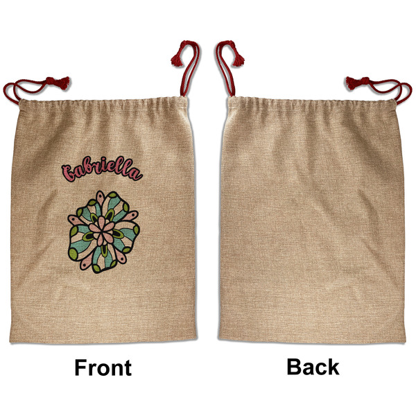 Summer Flowers Santa Bag - Approval - Front