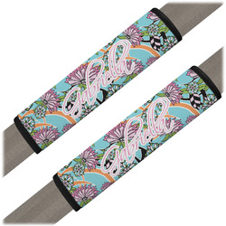 Summer Flowers Seat Belt Covers (Set of 2) (Personalized)