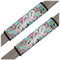 Summer Flowers Seat Belt Covers (Set of 2)