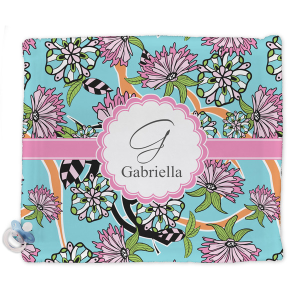 Custom Summer Flowers Security Blanket - Single Sided (Personalized)
