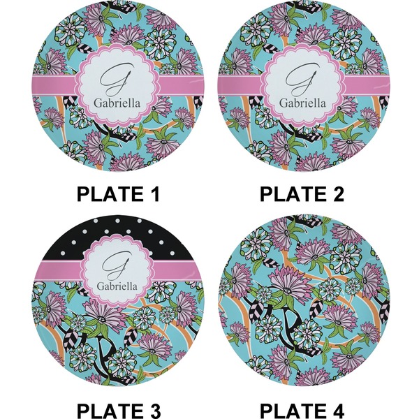 Summer Flowers Set of Appetizer / Dessert Plates (Approval)