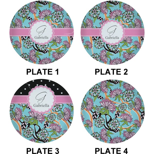 Summer Flowers Set of Lunch / Dinner Plates (Approval)
