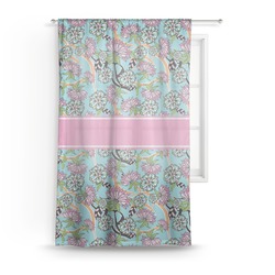Summer Flowers Sheer Curtain (Personalized)
