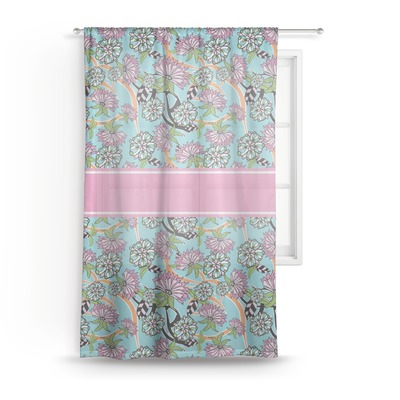 Summer Flowers Sheer Curtains (Personalized)