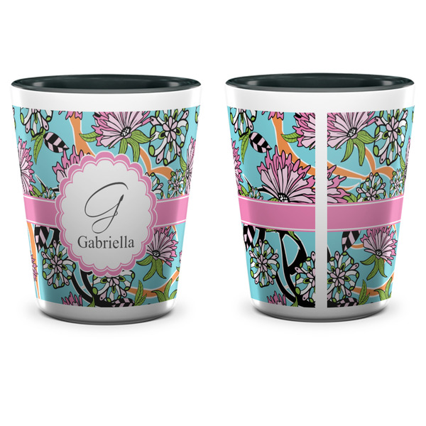 Summer Flowers Shot Glass - Two Tone - APPROVAL