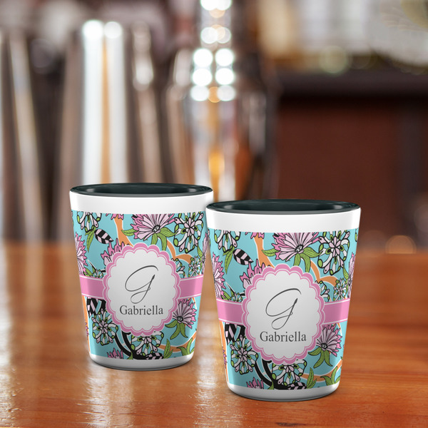 Summer Flowers Shot Glass - Two Tone - LIFESTYLE