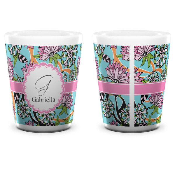 Summer Flowers Shot Glass - White - APPROVAL