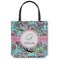 Summer Flowers Canvas Tote Bag - Medium - 16"x16" (Personalized)