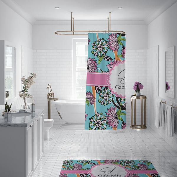 Summer Flowers Shower Curtain - Custom Size