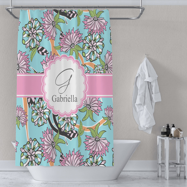 Summer Flowers Shower Curtain Lifestyle