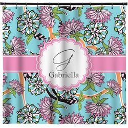 Summer Flowers Shower Curtain - 71" x 74" (Personalized)