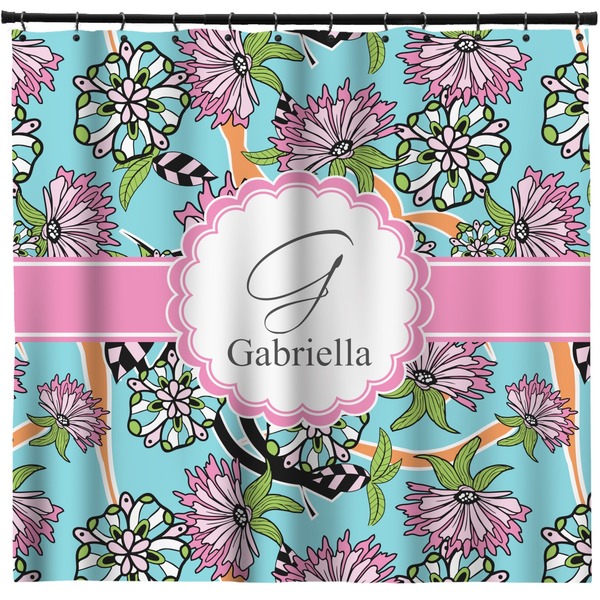 Custom Summer Flowers Shower Curtain - Custom Size (Personalized)