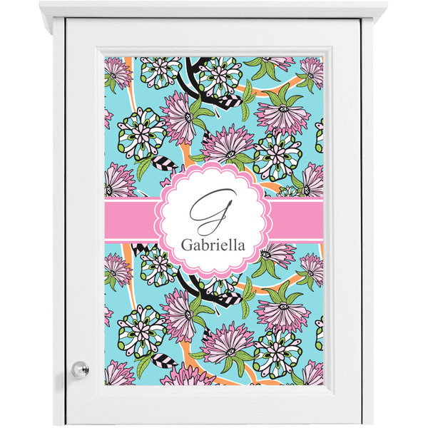 Summer Flowers Single Cabinet Decal