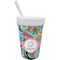 Summer Flowers Sippy Cup with Straw (Personalized)