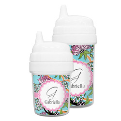 Summer Flowers Sippy Cup (Personalized)
