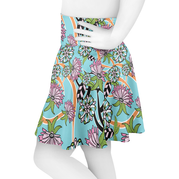 Summer Flowers Skater Skirt - Side