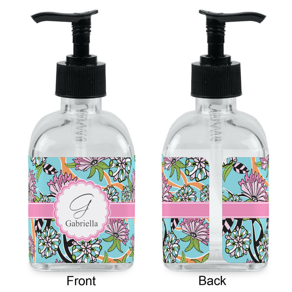 Summer Flowers Glass Soap/Lotion Dispenser - Approval