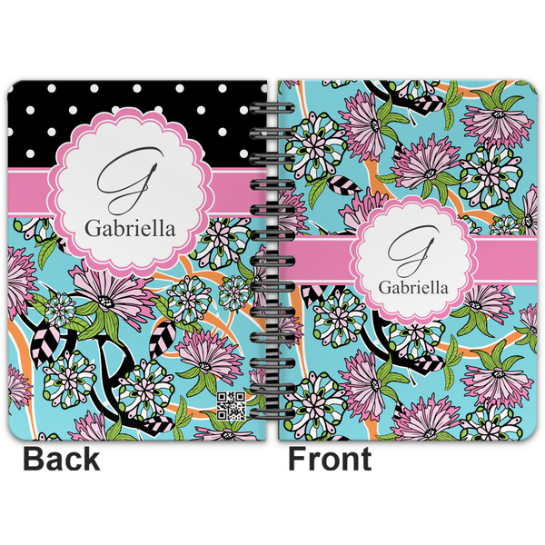 Summer Flowers Spiral Journal 5 x 7 - Apvl