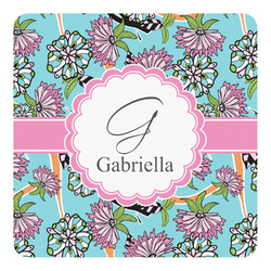 Summer Flowers Square Decal (Personalized)