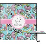 Summer Flowers Square Table Top - 24" (Personalized)