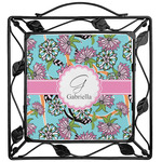 Summer Flowers Square Trivet (Personalized)