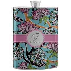Summer Flowers Stainless Steel Flask (Personalized)