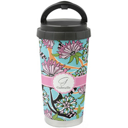 Summer Flowers Stainless Steel Coffee Tumbler (Personalized)