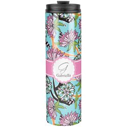 Summer Flowers Stainless Steel Skinny Tumbler - 20 oz (Personalized)