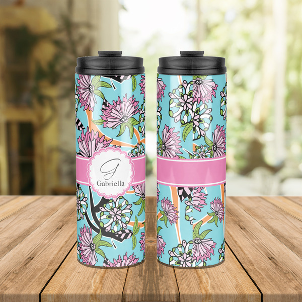 Summer Flowers Stainless Steel Tumbler - Lifestyle