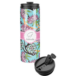 Summer Flowers Stainless Steel Skinny Tumbler (Personalized)