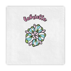 Summer Flowers Standard Decorative Napkins (Personalized)