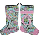 Summer Flowers Holiday Stocking - Double-Sided - Neoprene (Personalized)