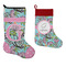 Summer Flowers Stockings - Side by Side compare