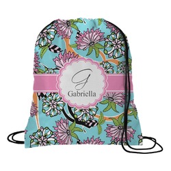 Summer Flowers Drawstring Backpack (Personalized)
