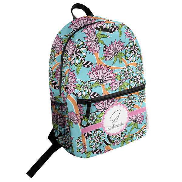 Custom Summer Flowers Student Backpack (Personalized)