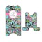 Summer Flowers Stylized Phone Stand - Front & Back - Large