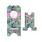 Summer Flowers Stylized Phone Stand - Front & Back - Small