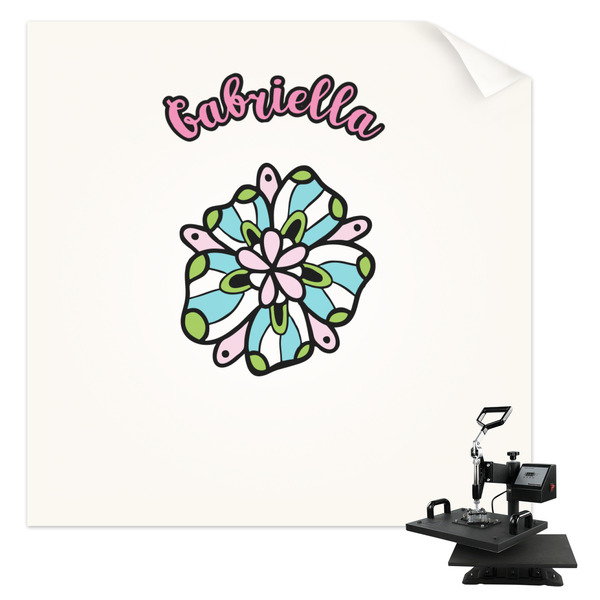 Custom Summer Flowers Sublimation Transfer - Pocket (Personalized)