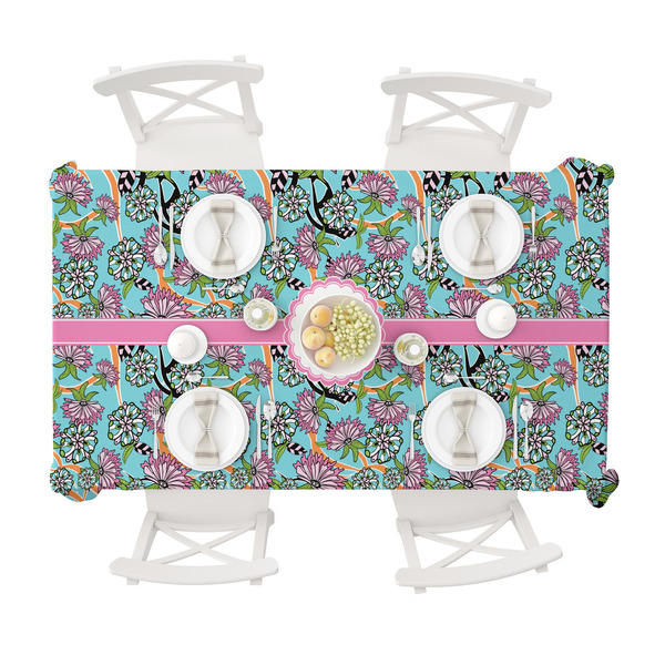 Summer Flowers Tablecloths (58"x102") - TOP VIEW