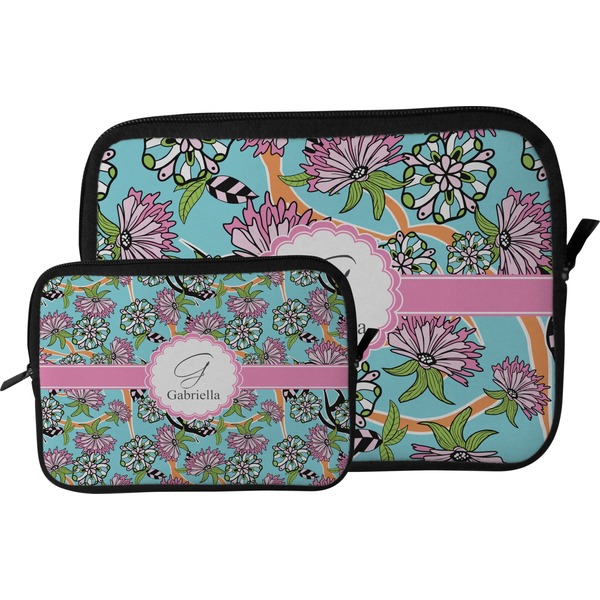 Summer Flowers Tablet Sleeve (Size Comparison)